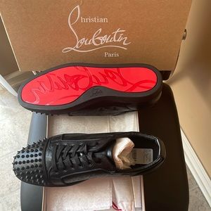 Never worn Christian Louboutin. Style: Louis Junior Spikes Orlato.